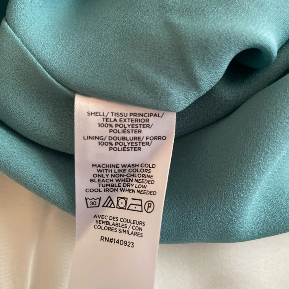 LOFT Women's Ruffled Teal Top - Picture 8 of 8